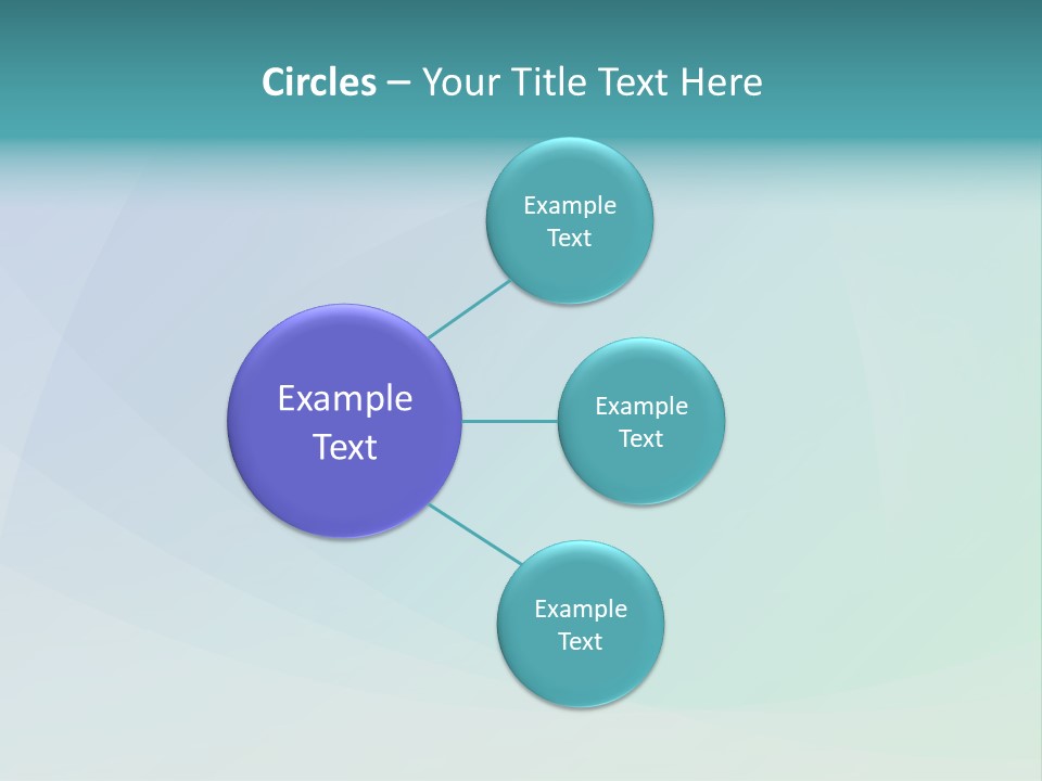 A Blue And Green Abstract Background With The Word Name Of Presentation PowerPoint Template