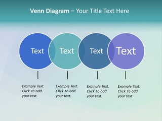 A Blue And Green Abstract Background With The Word Name Of Presentation PowerPoint Template