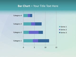 A Blue And Green Abstract Background With The Word Name Of Presentation PowerPoint Template
