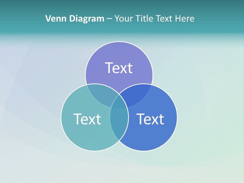 A Blue And Green Abstract Background With The Word Name Of Presentation PowerPoint Template