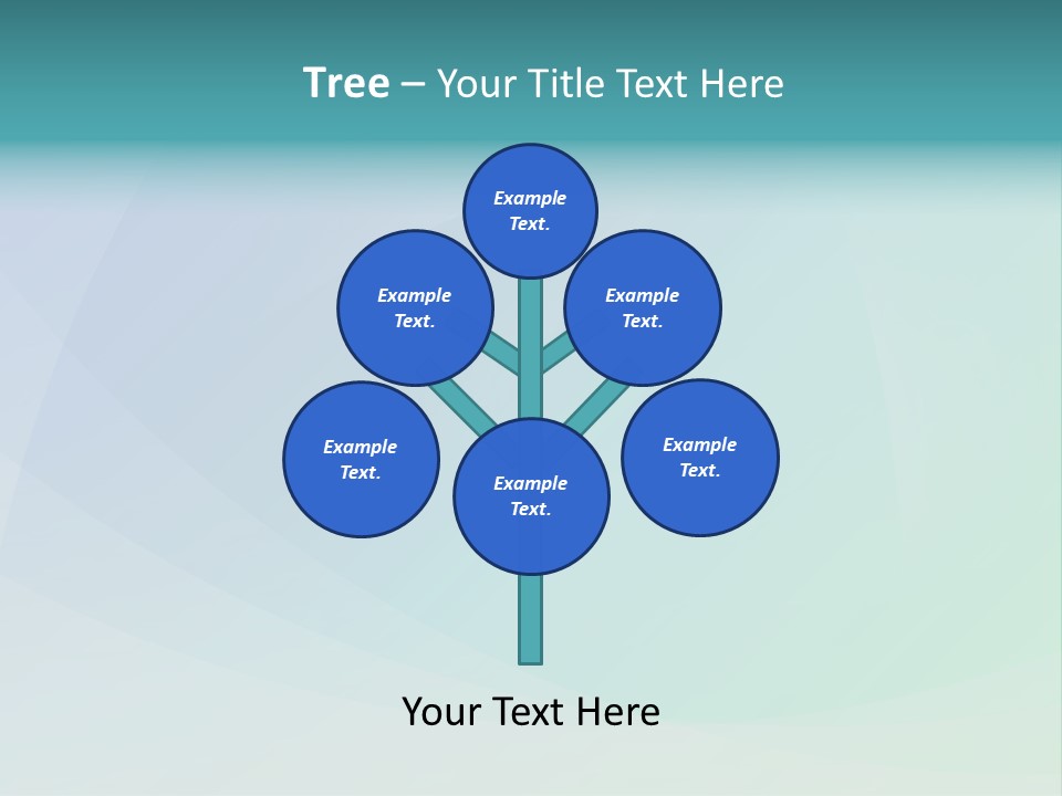 A Blue And Green Abstract Background With The Word Name Of Presentation PowerPoint Template