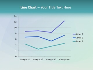 A Blue And Green Abstract Background With The Word Name Of Presentation PowerPoint Template