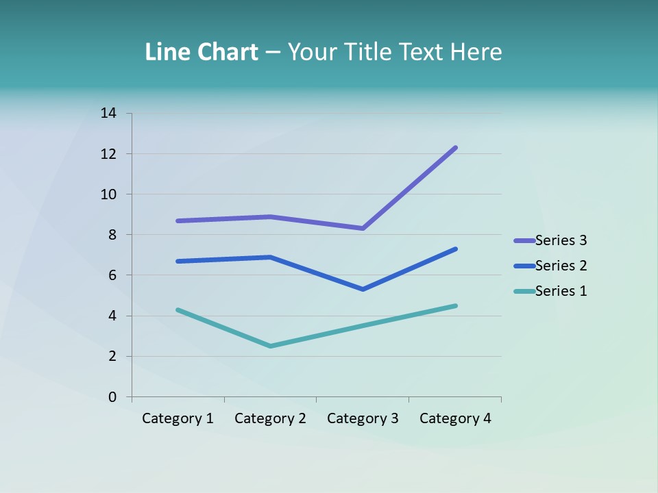 A Blue And Green Abstract Background With The Word Name Of Presentation PowerPoint Template