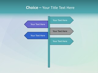 A Blue And Green Abstract Background With The Word Name Of Presentation PowerPoint Template