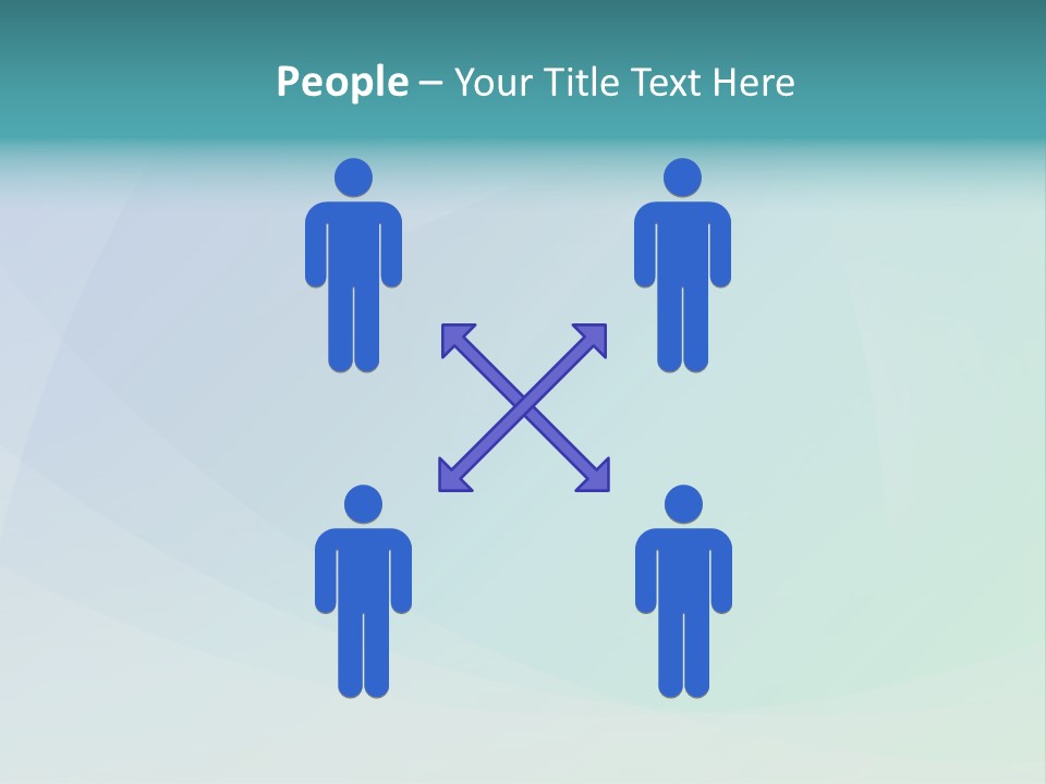 A Blue And Green Abstract Background With The Word Name Of Presentation PowerPoint Template