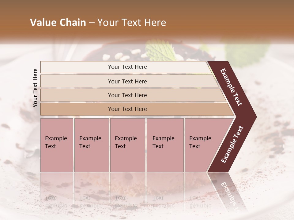 A Piece Of Cake On A Plate With A Spoon PowerPoint Template