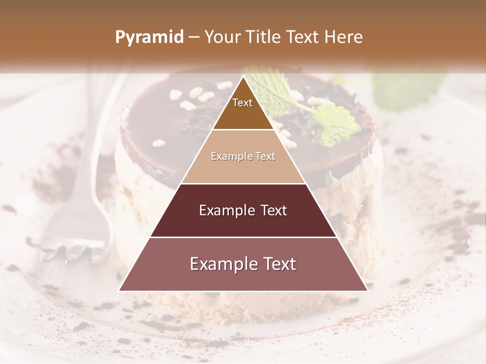 A Piece Of Cake On A Plate With A Spoon PowerPoint Template