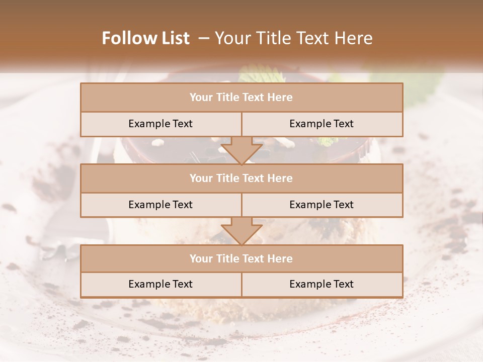 A Piece Of Cake On A Plate With A Spoon PowerPoint Template