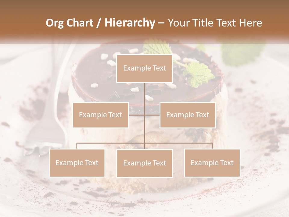 A Piece Of Cake On A Plate With A Spoon PowerPoint Template