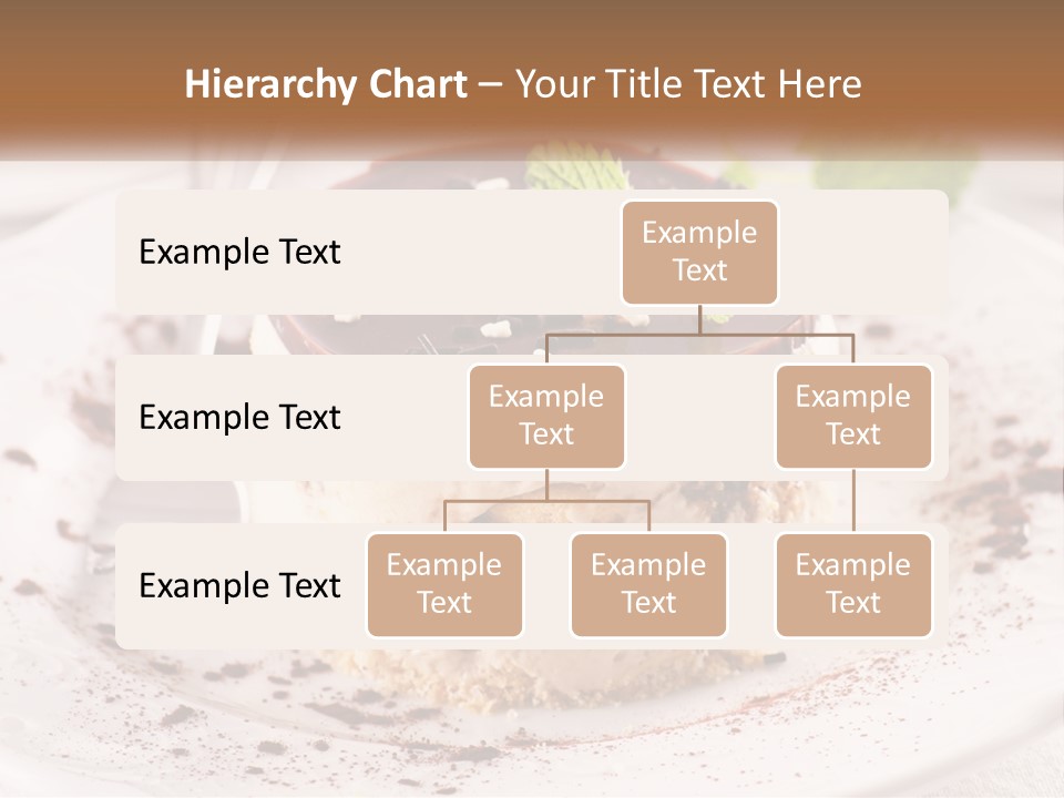 A Piece Of Cake On A Plate With A Spoon PowerPoint Template