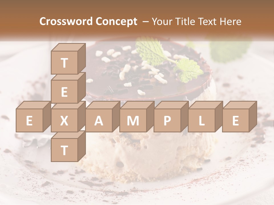 A Piece Of Cake On A Plate With A Spoon PowerPoint Template