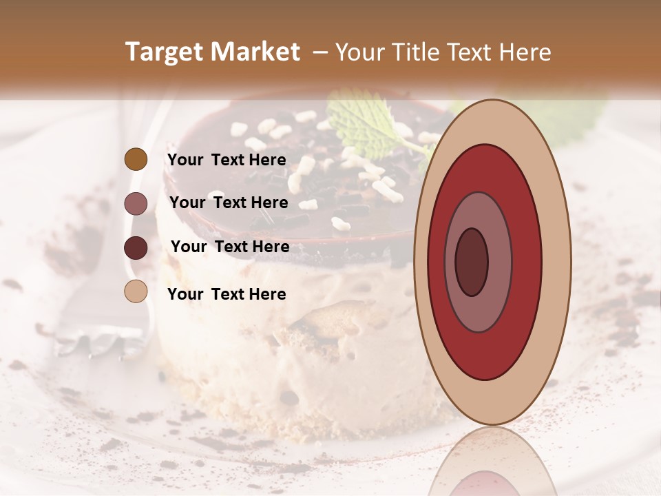 A Piece Of Cake On A Plate With A Spoon PowerPoint Template