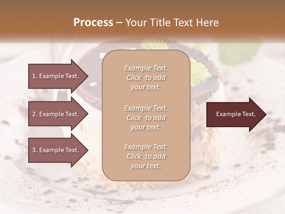 A Piece Of Cake On A Plate With A Spoon PowerPoint Template