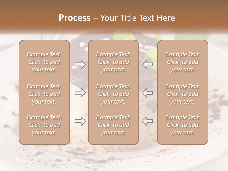 A Piece Of Cake On A Plate With A Spoon PowerPoint Template
