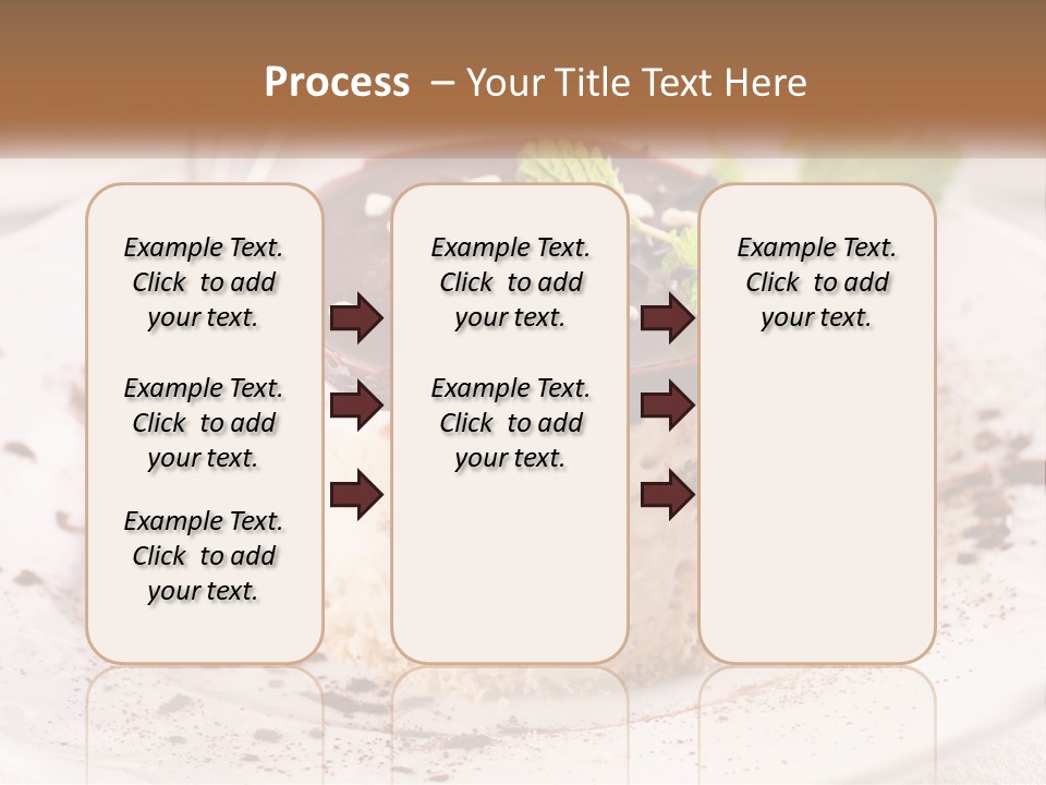 A Piece Of Cake On A Plate With A Spoon PowerPoint Template