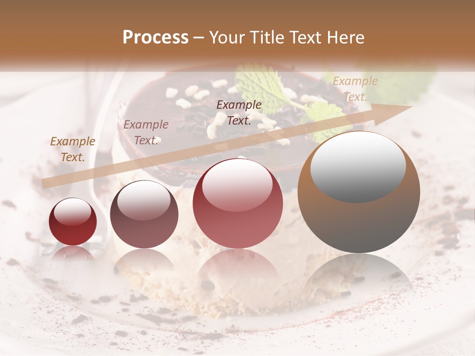 A Piece Of Cake On A Plate With A Spoon PowerPoint Template