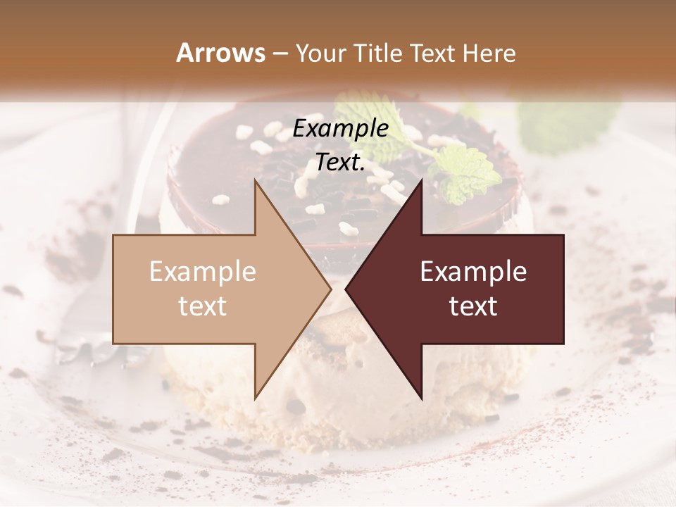 A Piece Of Cake On A Plate With A Spoon PowerPoint Template