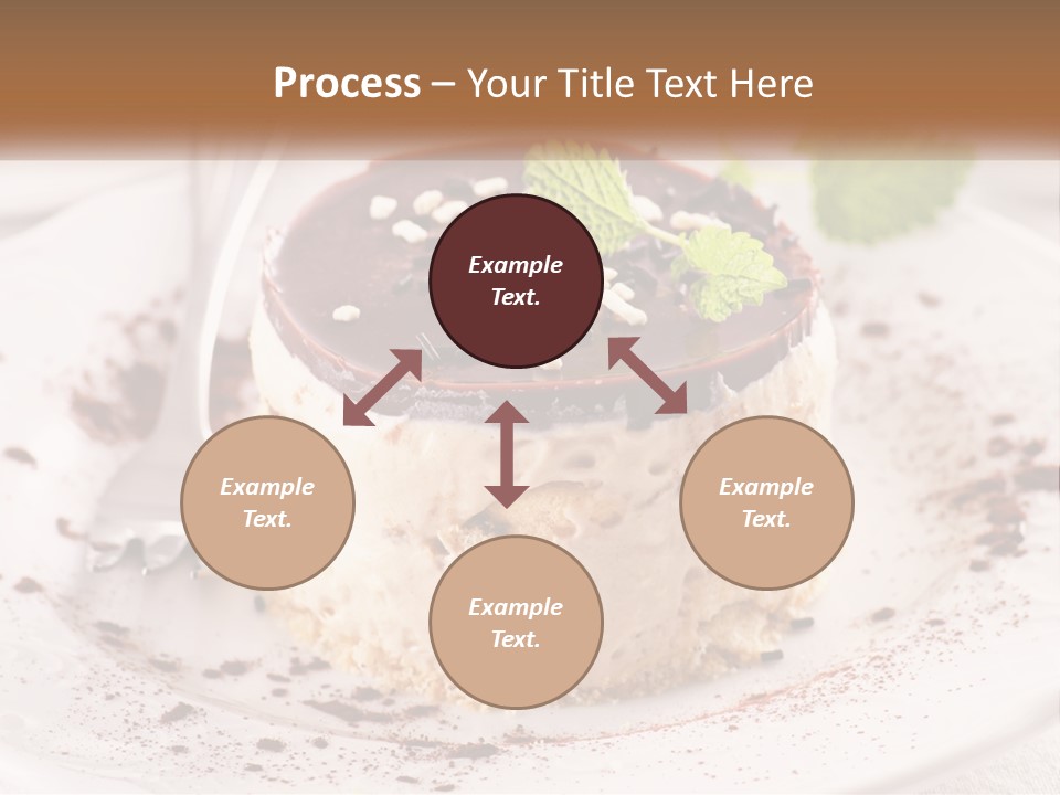 A Piece Of Cake On A Plate With A Spoon PowerPoint Template