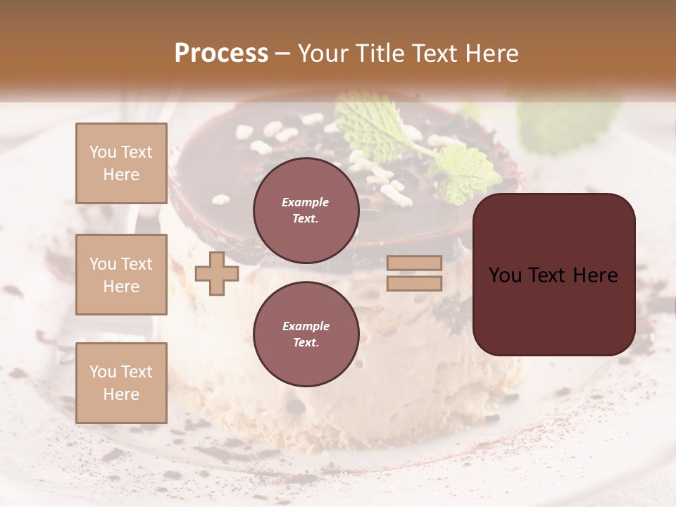 A Piece Of Cake On A Plate With A Spoon PowerPoint Template