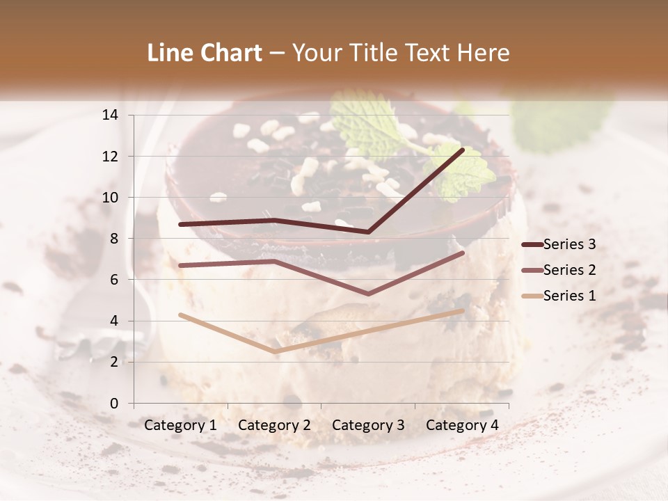 A Piece Of Cake On A Plate With A Spoon PowerPoint Template