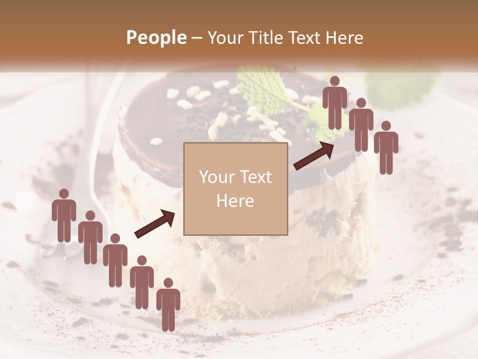 A Piece Of Cake On A Plate With A Spoon PowerPoint Template