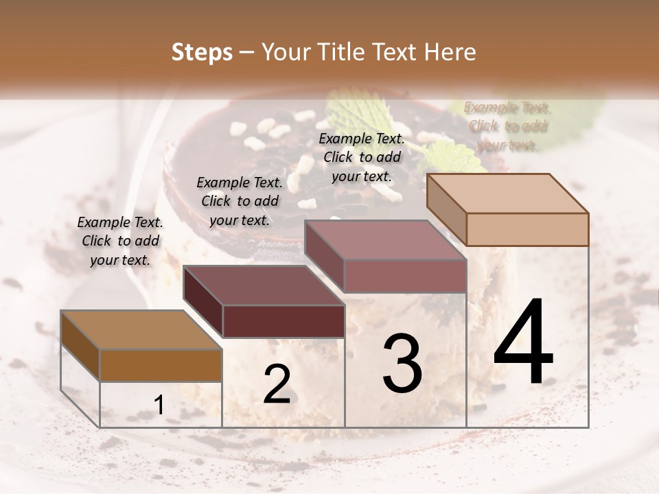 A Piece Of Cake On A Plate With A Spoon PowerPoint Template