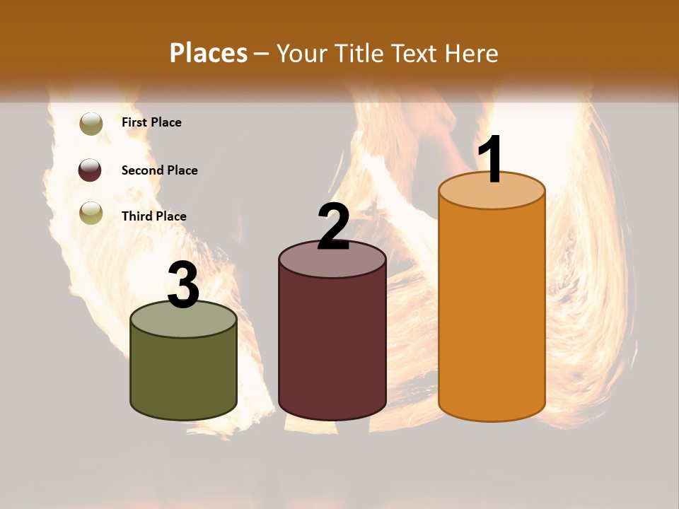 A Couple Of People That Are Holding Fire PowerPoint Template