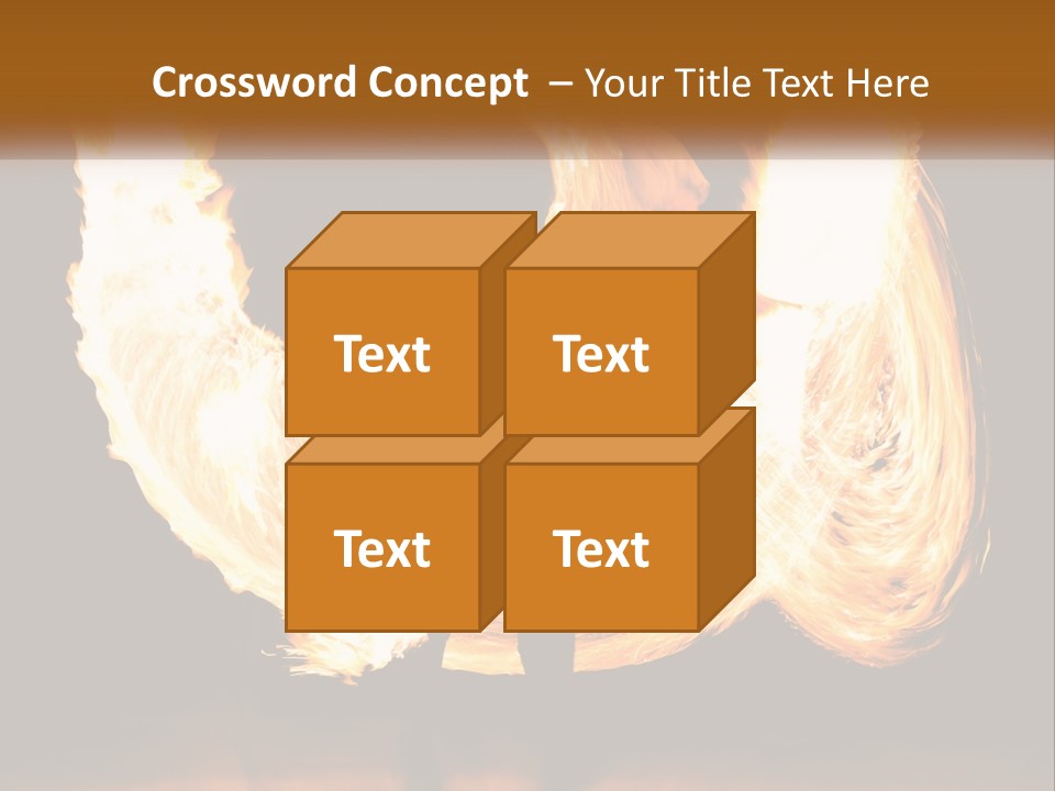 A Couple Of People That Are Holding Fire PowerPoint Template
