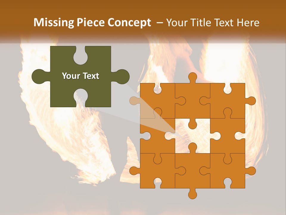 A Couple Of People That Are Holding Fire PowerPoint Template