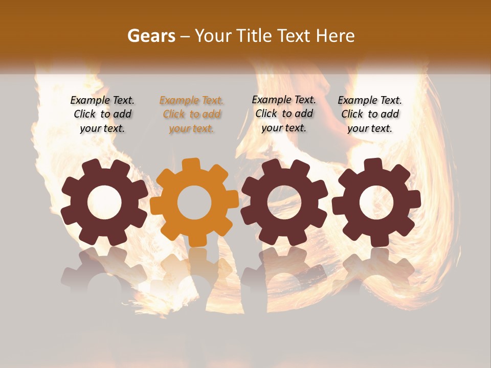 A Couple Of People That Are Holding Fire PowerPoint Template