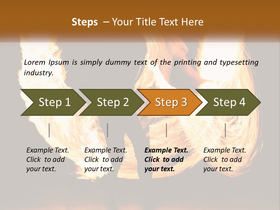 A Couple Of People That Are Holding Fire PowerPoint Template