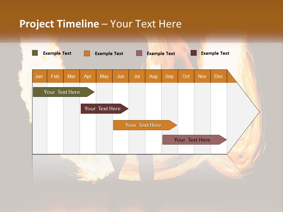 A Couple Of People That Are Holding Fire PowerPoint Template