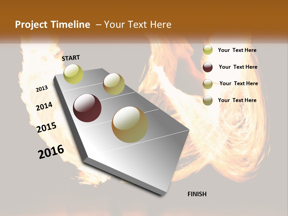 A Couple Of People That Are Holding Fire PowerPoint Template