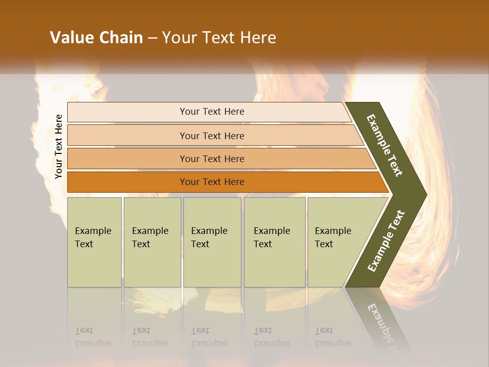 A Couple Of People That Are Holding Fire PowerPoint Template