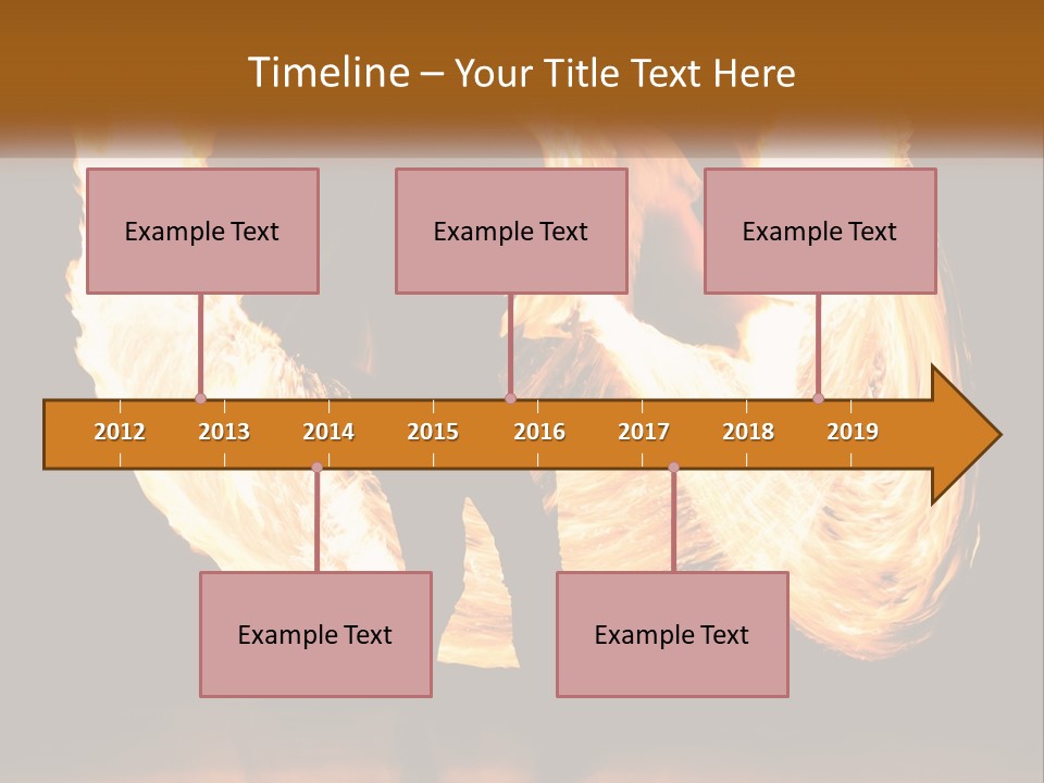 A Couple Of People That Are Holding Fire PowerPoint Template