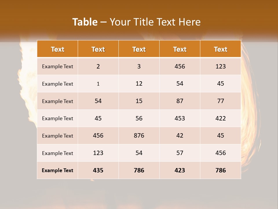 A Couple Of People That Are Holding Fire PowerPoint Template
