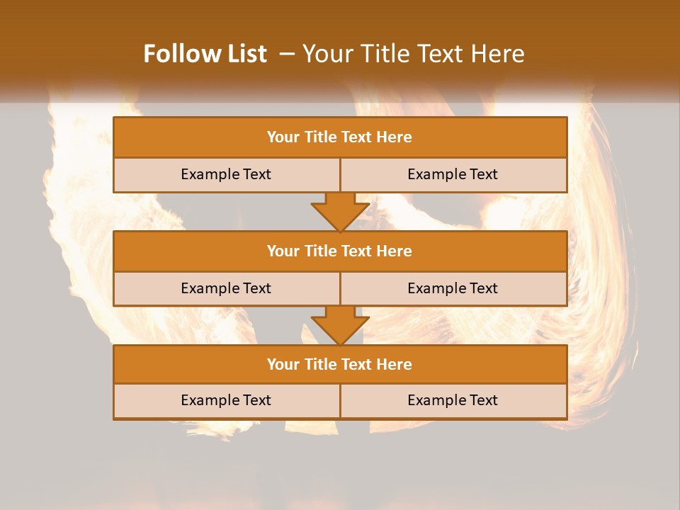 A Couple Of People That Are Holding Fire PowerPoint Template