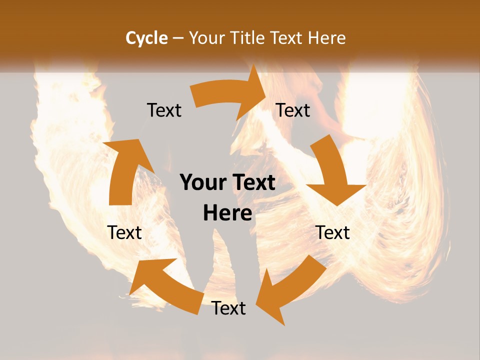 A Couple Of People That Are Holding Fire PowerPoint Template