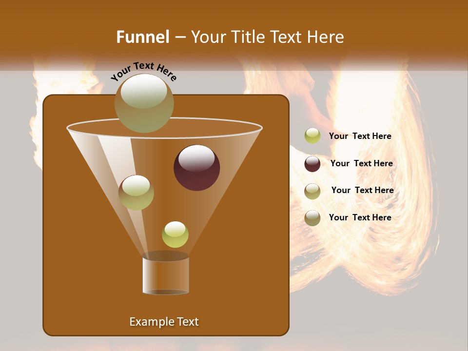 A Couple Of People That Are Holding Fire PowerPoint Template