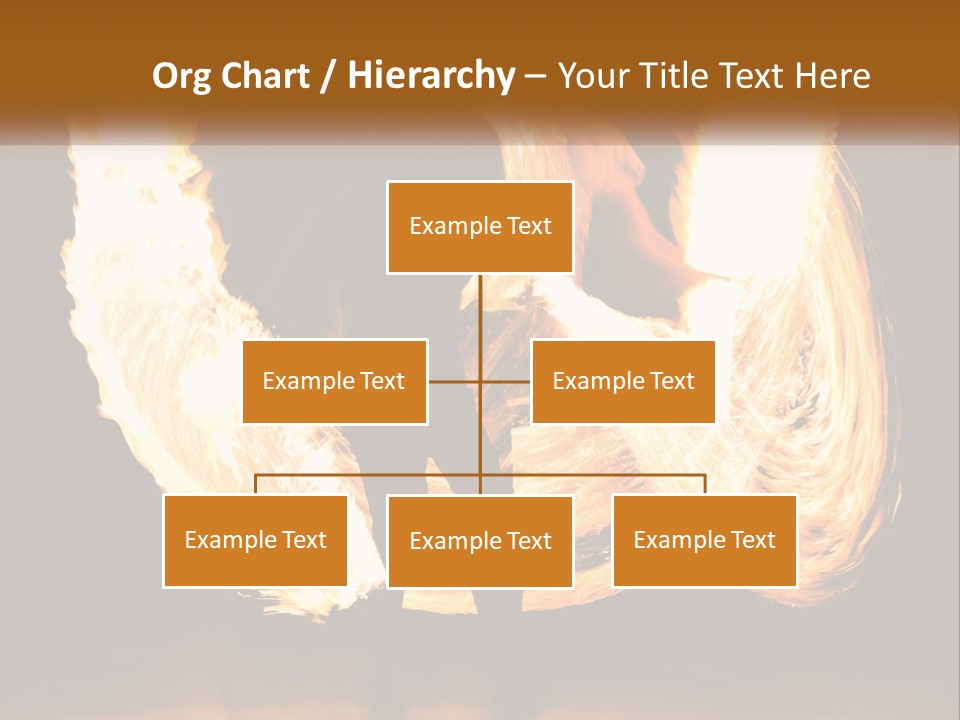 A Couple Of People That Are Holding Fire PowerPoint Template