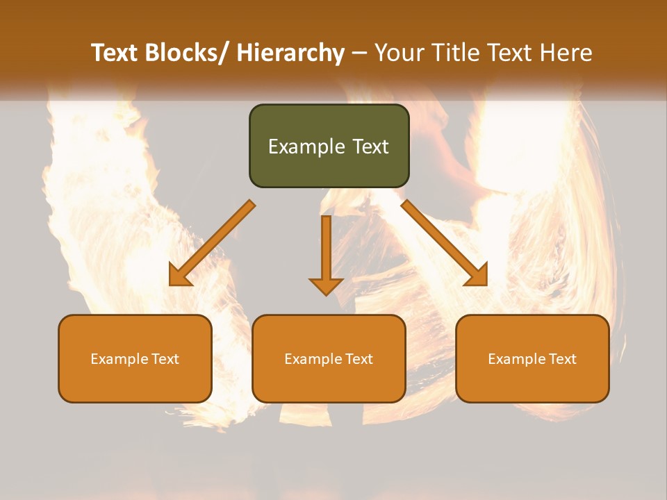 A Couple Of People That Are Holding Fire PowerPoint Template
