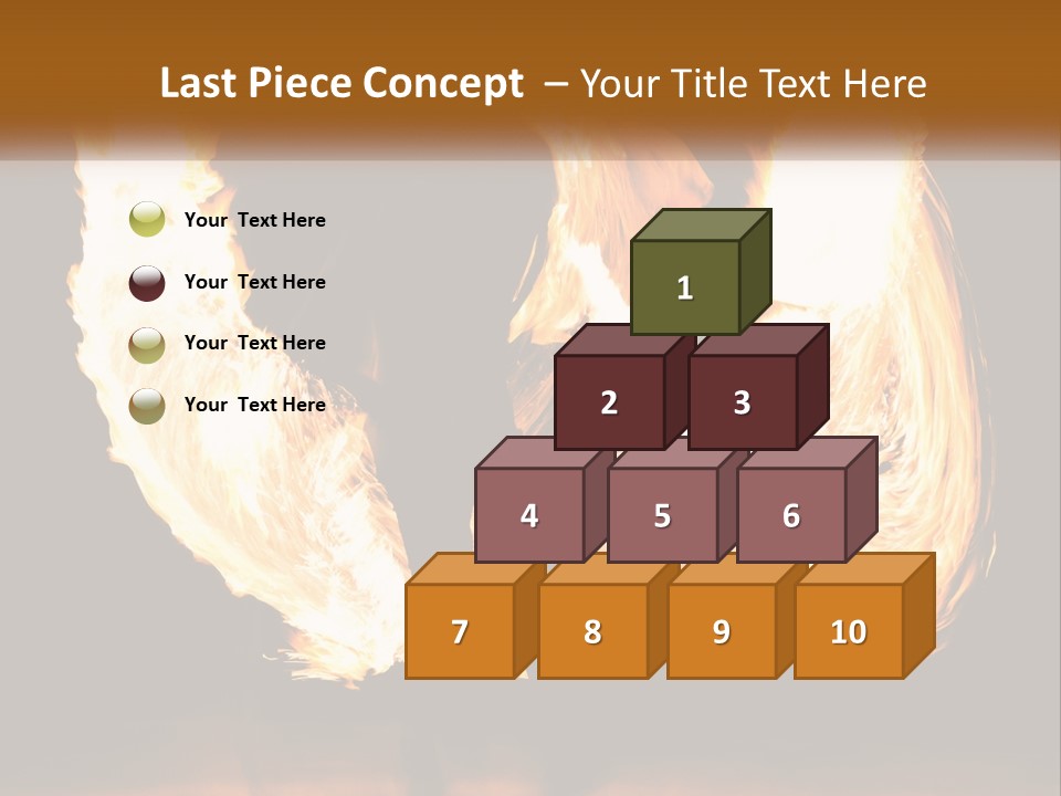 A Couple Of People That Are Holding Fire PowerPoint Template