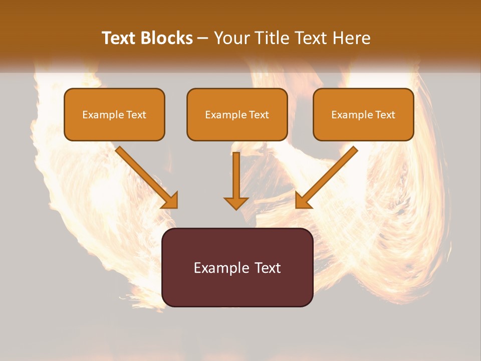 A Couple Of People That Are Holding Fire PowerPoint Template