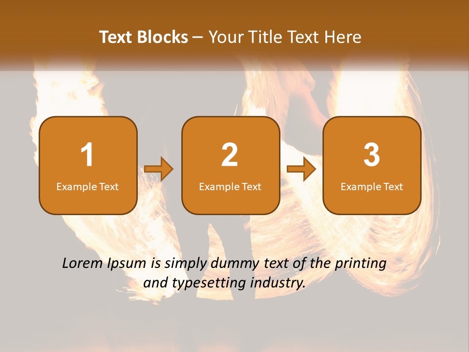 A Couple Of People That Are Holding Fire PowerPoint Template