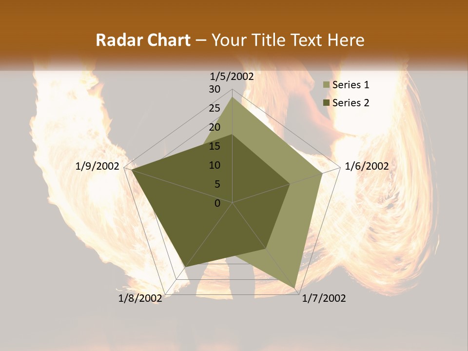 A Couple Of People That Are Holding Fire PowerPoint Template