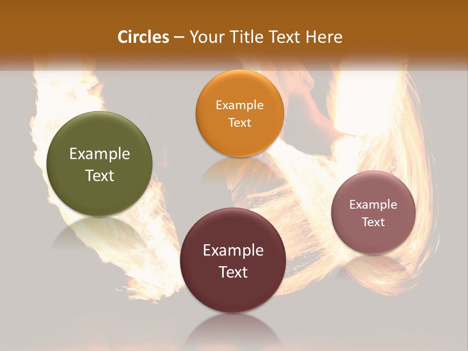 A Couple Of People That Are Holding Fire PowerPoint Template