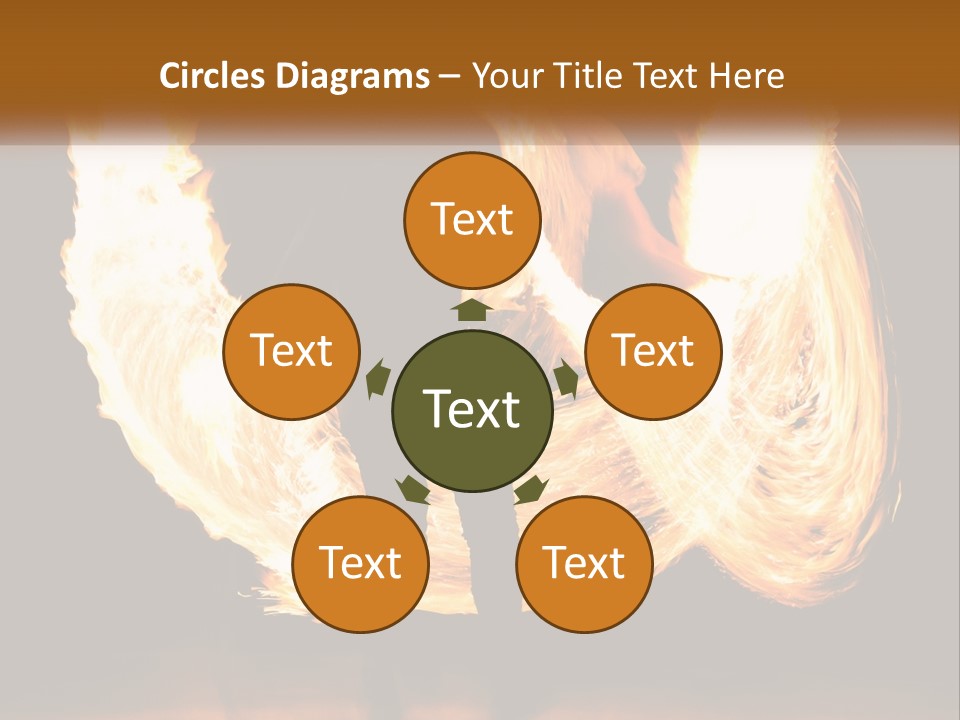 A Couple Of People That Are Holding Fire PowerPoint Template