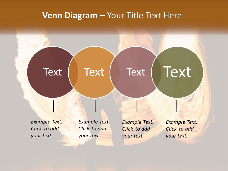 A Couple Of People That Are Holding Fire PowerPoint Template