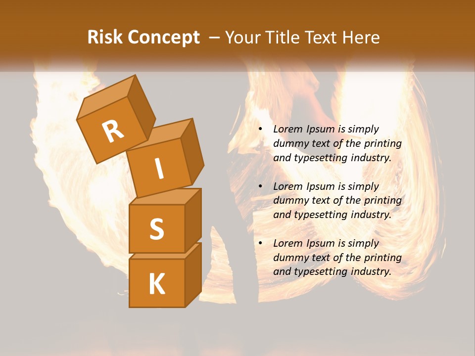 A Couple Of People That Are Holding Fire PowerPoint Template