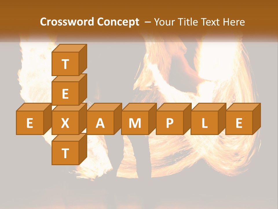 A Couple Of People That Are Holding Fire PowerPoint Template